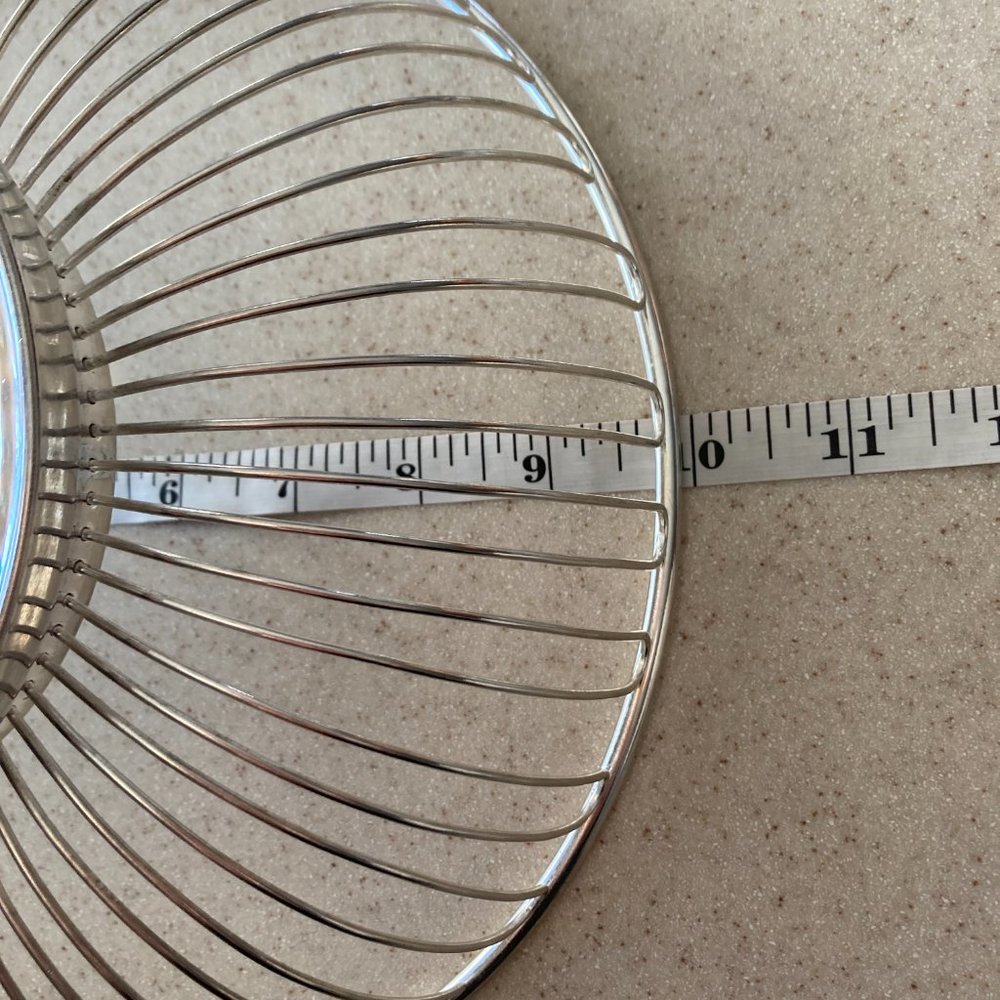 Silver Plate Bread Basket NOS Vintage 10" - Picture 3 of 11
